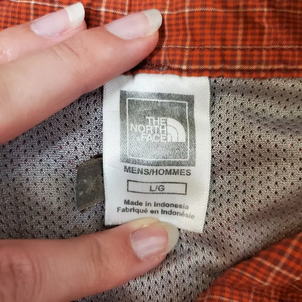 The North Face Plaid Button Down Shirt SZ Large